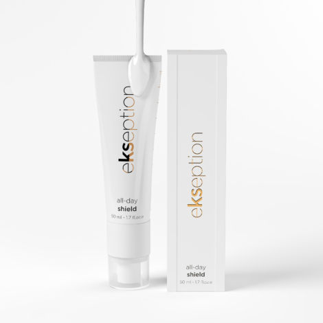 E158 All-day shield SPF50+ Ekseption 50 ml - protecție solară UVA/UVB, lumini albastre